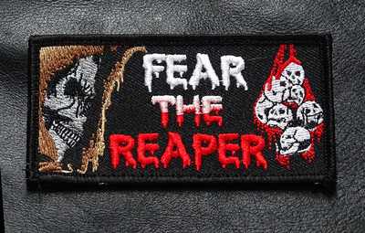 FEAR THE REAPER HOOK FASTENER PATCH