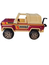Buddy L Jeep Bronco Metal 70s/80s Red Stripe Hong Kong 7" 