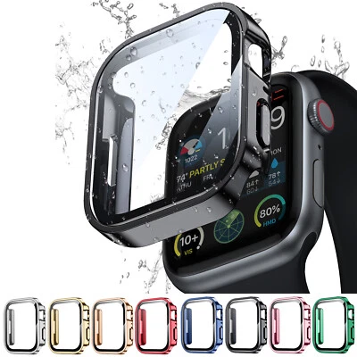 For Apple Watch Series 10/9/8/7/6/5/Ultra 2/1 Waterproof Case+Screen Protector