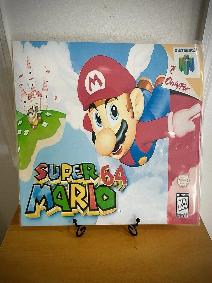 Super Mario 64 Nintendo N64 Soundtrack “Mario Red” Vinyl Record - Image 4 of 4