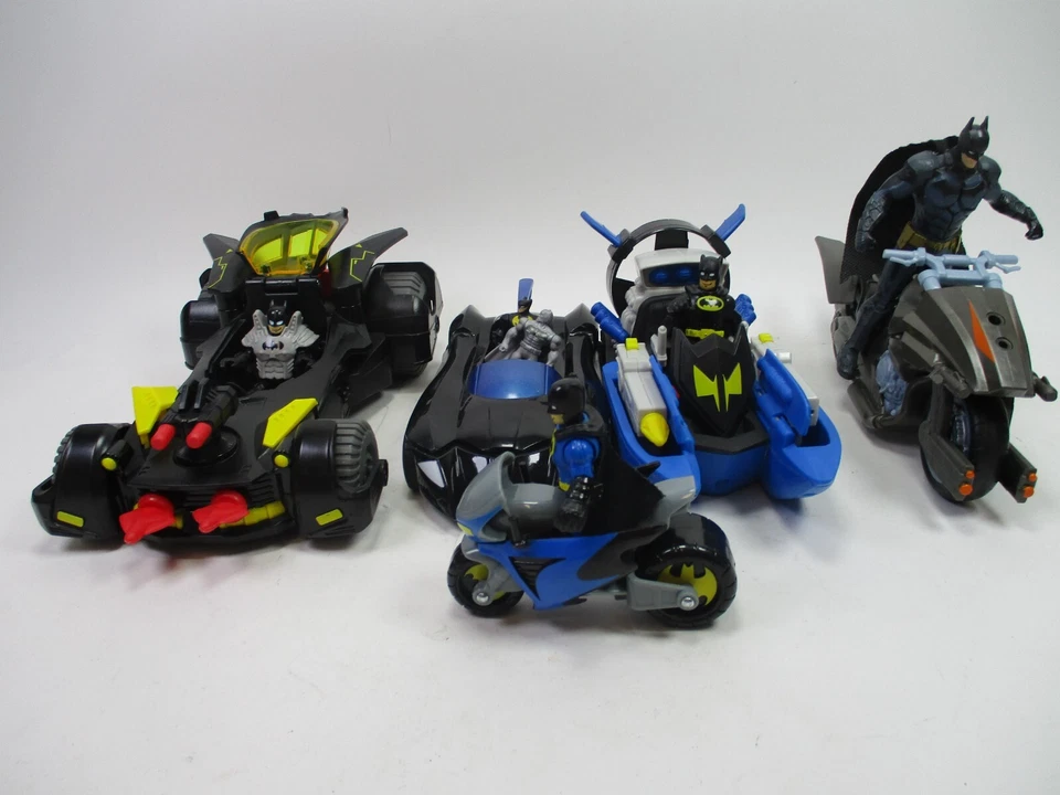 Mixed LOT Of Fisher-Price Imaginext DC Super Friends Batman Batmobile ETC DHT64 - Image 2 of 4