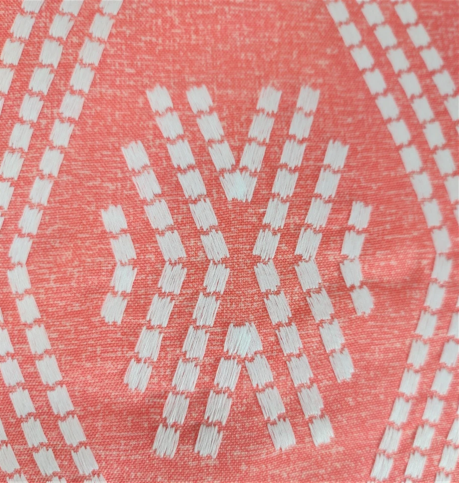 Set of 2 Coral 16 x 16" Outdoor Decorative Throw Pillow Polyester UV resistant - Image 3 of 4