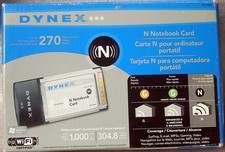 DYNEX WIRELESS-N CARDBUS LAPTOP NETWORK ADAPTER CARD - DX-NNBC