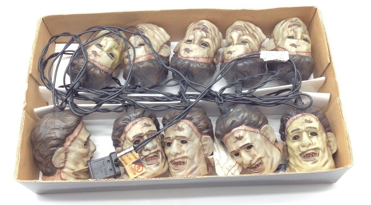 NECA Texas Chainsaw Massacre LEATHERFACE Head Lites Decorative