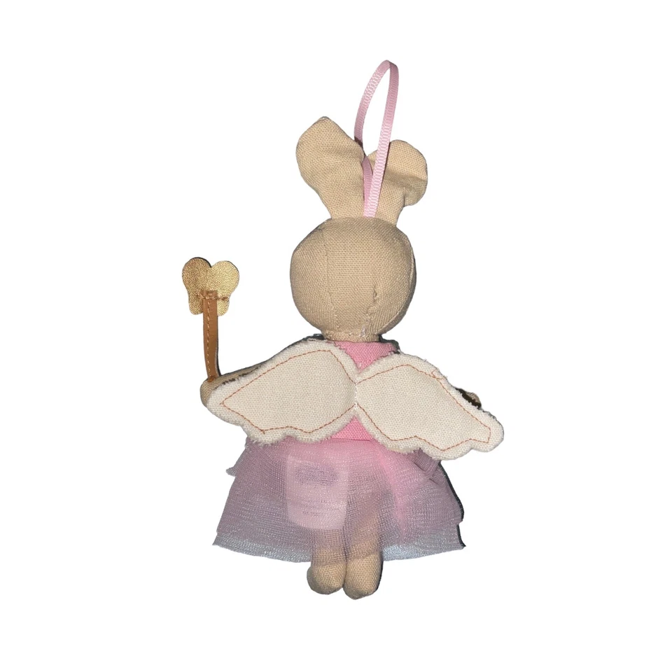 Mud Pie Little Girl Mini Tooth Fairy Bunny Pocket Buddy Pink Tutu - Image 4 of 4