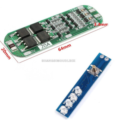 Li-ion Lithium Battery 3S 20A 12.6V 18650 Charger PCB BMS Protection Board Cell