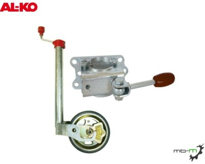 AL-KO 1221695 Stützrad Ø48mm, Stützlast 300 kg mit AL-KO 249804 Klemmbügel Ø48mm