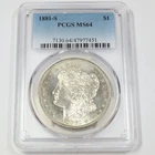 1881 S PCGS MS64 - Silver Morgan Dollar - $1 US Coin #44962A