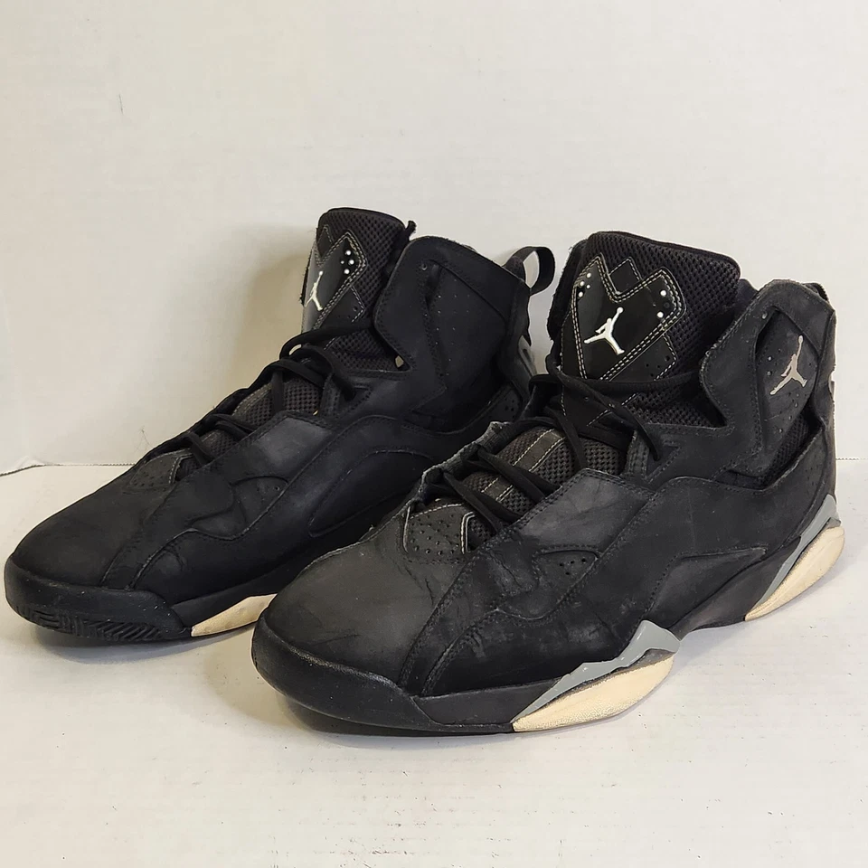 Zapatos Air Jordan True Flight negros grises fríos 342964-010, para hombre talla 13 Foto 2 de 4