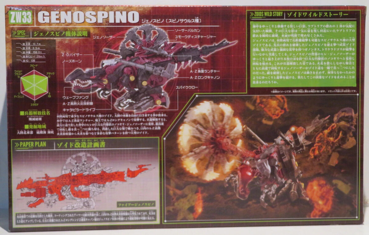 Takara Tomy Zoids Wild ZW33 Genospino Spinosaurus species 1 Takara Tomy Zoids Wild ZW33 Genospino Spinosaurus species 1