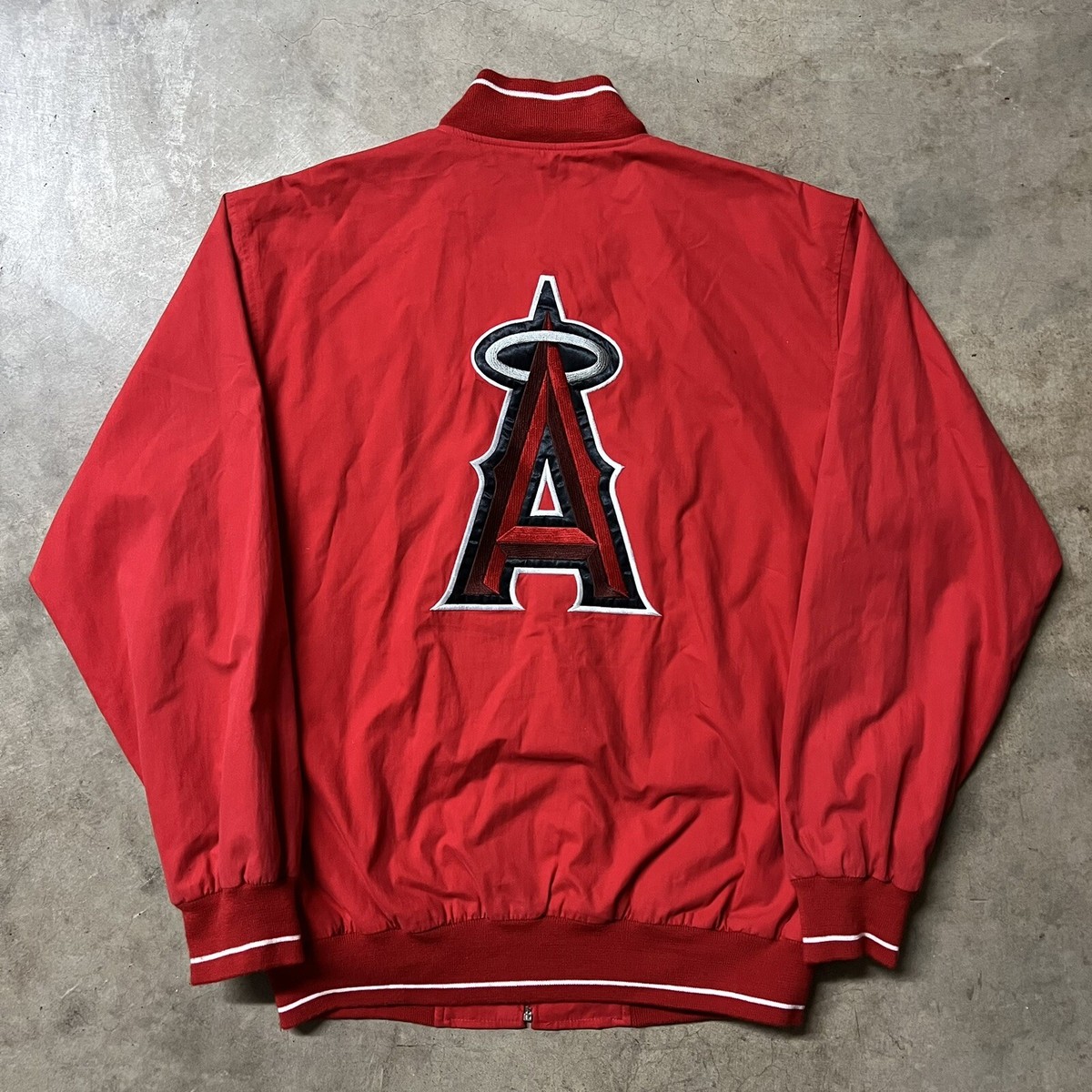Majestic ANGELS ジャケット XL Men's Majestic Red Los Angeles Angels On-Field Therma Base