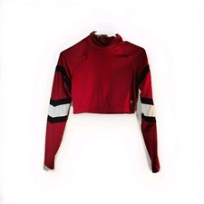 Varsity Spirit Top Junior Large Cropped Long Sleeve Athletic Dance Cheer