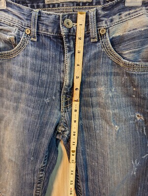 BKE Buckle Jake Bootcut Jeans Men's Tag 31L Distressed Holes Faded