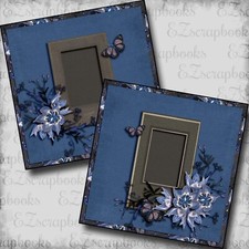 Enchanted Butterflies - 2 Premade Scrapbook Pages - EZ Layout 5664