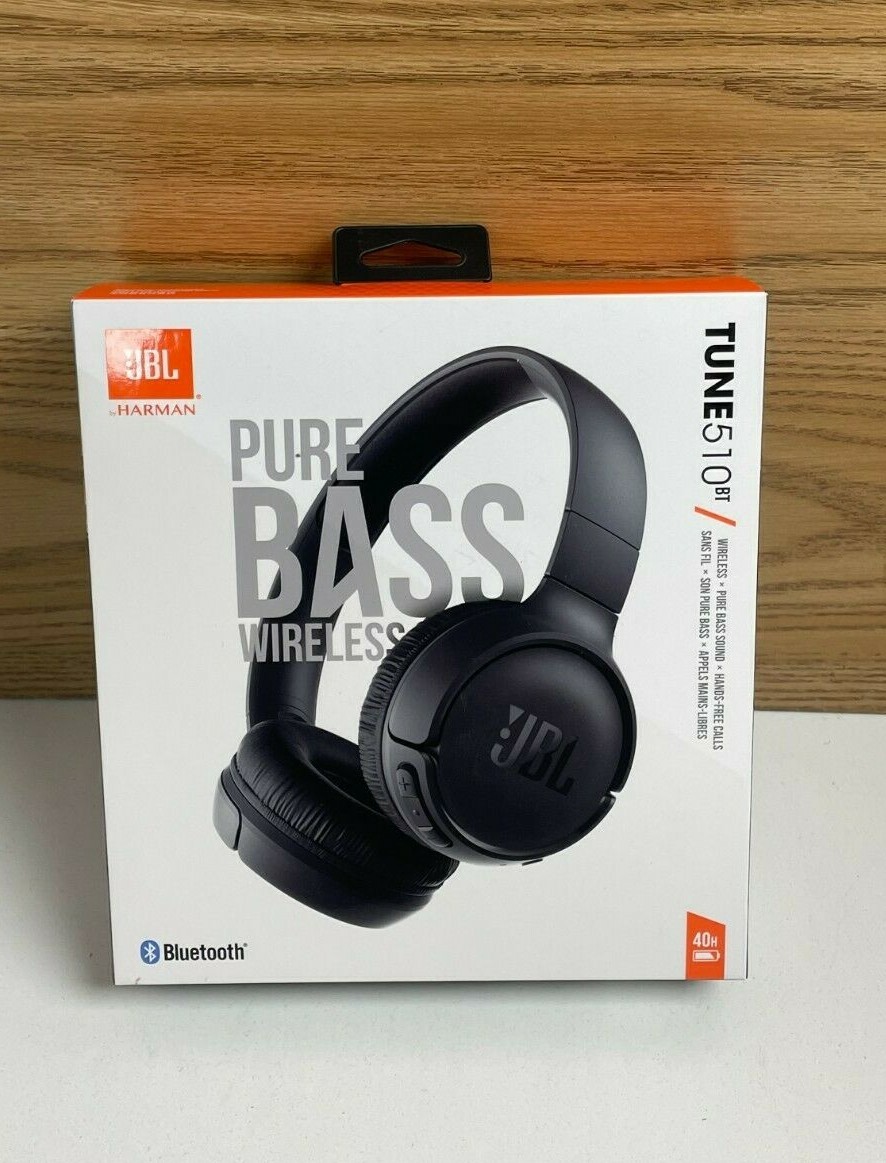 JBL Tune 510BT Wireless On-Ear Headset - Black for sale online | eBay