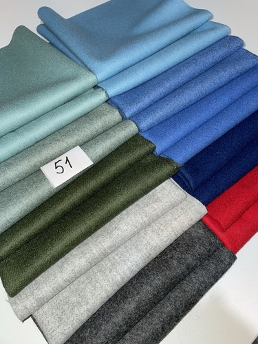 Premium Wool Fabric 20 Pieces 40 x 40 cm (not Felt) - Picture 2 of 8