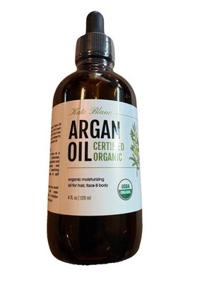 Kate Blanc Cosmetics Argan Oil for Hair, Face  Skin from Morocco 4oz, USDA Ce...