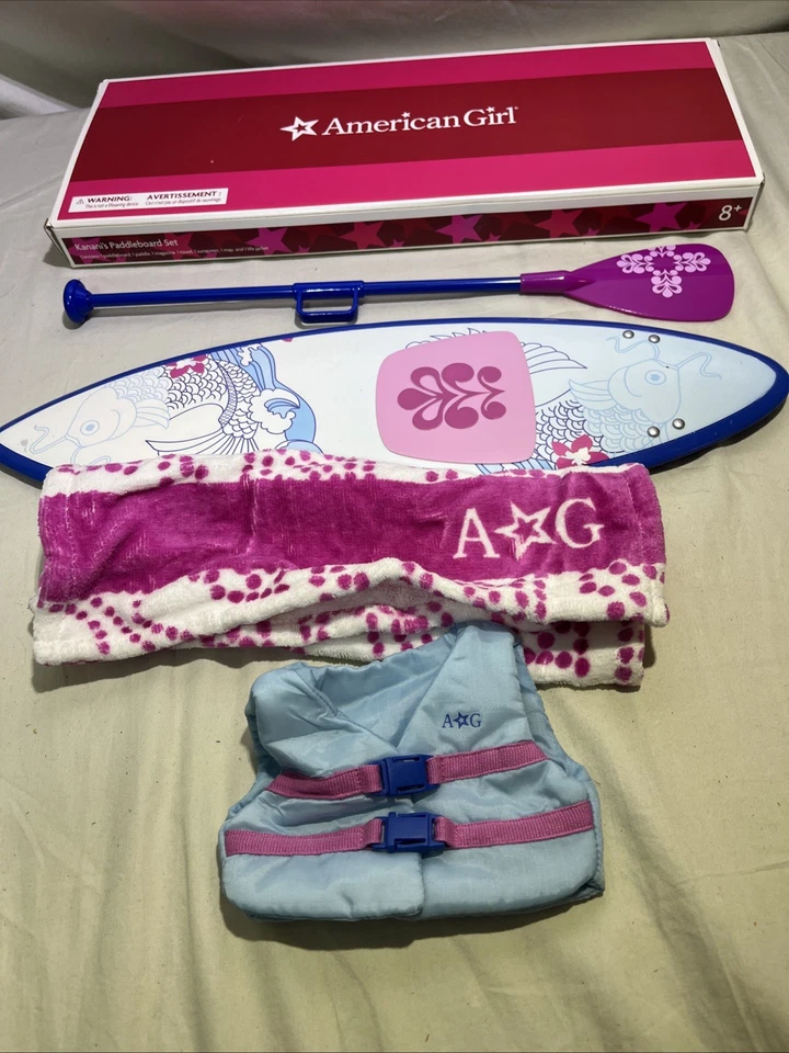 AMERICAN GIRL DOLL Kanani Paddleboard Set Paddle Board Surfboard Havaí - Imagem 2 de 2