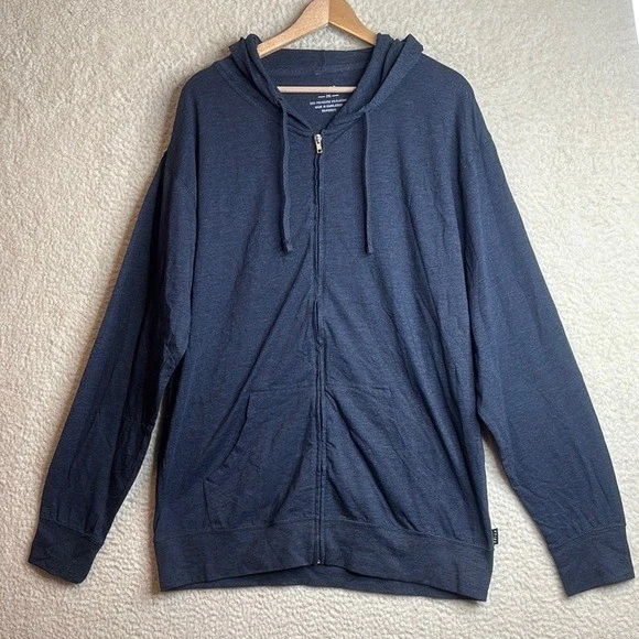 NWOT Crisp Mens Navy Blue Stretch Full-Zip Hoodie Size XXL/2XL
Opens in a new window or tab