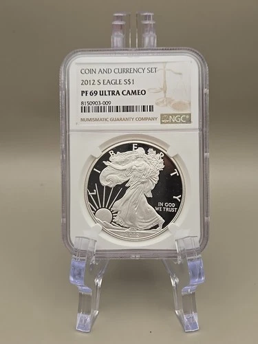 2012 S American Silver Eagle NGC PF69 Ultra Cameo