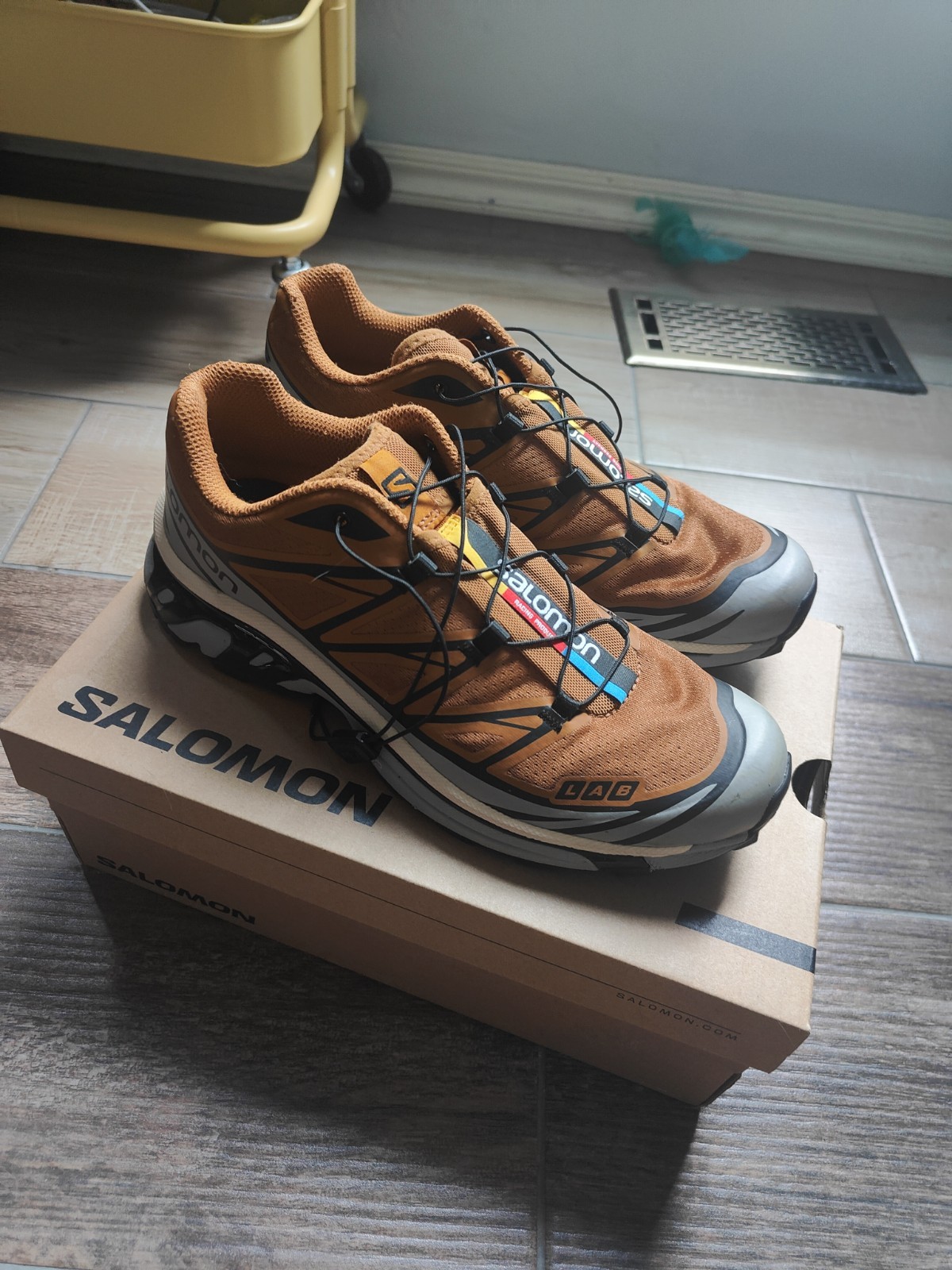 Salomon XT-6 Cathy Orange Hiking Shoes - Lightweight Comfort for Trail & Street