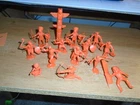14 Marx 1970s Orange Fort Apache  Indans 1 Totem Pole