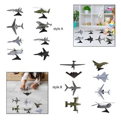 8 Stücke DIY -Flugzeugmodell Miniatur für Tabletop Gaming Assemblermodell