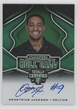 2016 Totally Certified Rookie Roll Call Green /5 Demetrius Jackson #28 Auto RC