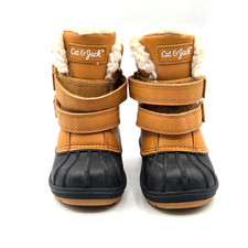 Boys Toddler Cat  Jack Winter Boots Snow Boots Duck Boots Fur Lining Size 6