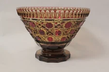 Important Bohemian Enamel Cut Crystal Cup (67882)