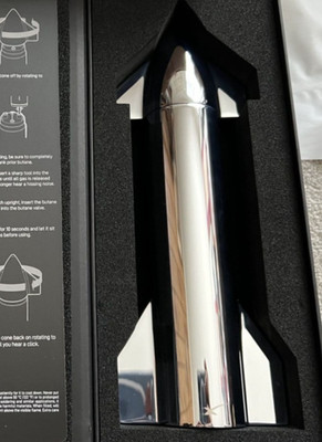 1st GEN SPACEX SPACE-X STARSHIP ROCKET MODEL BUTANE TORCH CIGAR