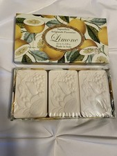 Saponificio Artigianale Fiorentino Lemon Scented Soaps 3 SEALED 13.20oz Total