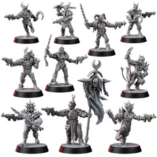 Chaos Renegades of Excess Carver Squad NSFW 28mm Sci Fi Mini Wargames Exclusive