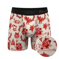 Shinesty "The Santa Slays" Christmas Toile Ball Hammock® Pouch Boxer Briefs (No