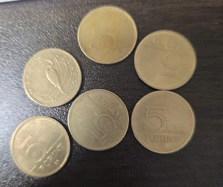 HUNGARY 5 FORINT COIN 1990s 2000s Hungarian Five Cents 5c Lot Of 6 - Image 2 of 3