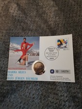 Numisbrief Norwegen, Eiskunstlauf Weltmeisterpaar mit 1 Krone 1993