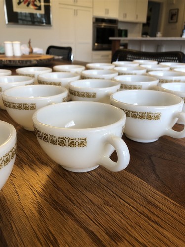 Bulk Lot of 29 Vintage Tiburon # 701 Pyrex Tableware 6 oz Coffee Cups Mugs - Picture 10 of 13