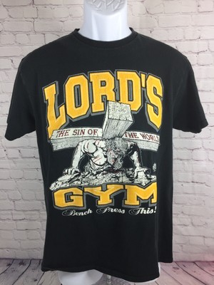 Vintage Lord S Gym T Shirt Bench Press This Black Ss Size Medium