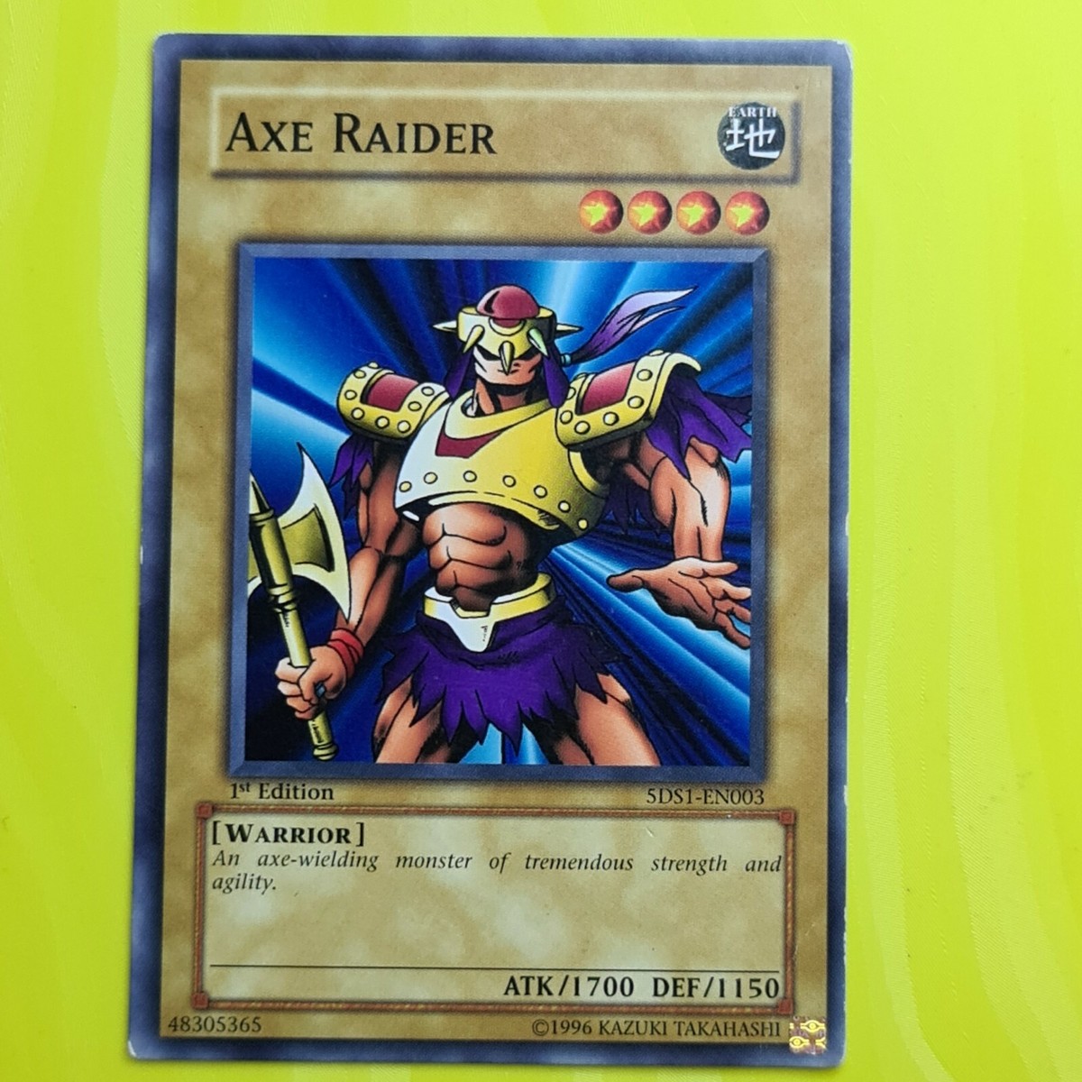 Axe Raider | YUGIOH | 5DS1 | 1st EDITION | COMMON | 2008 | NM #17