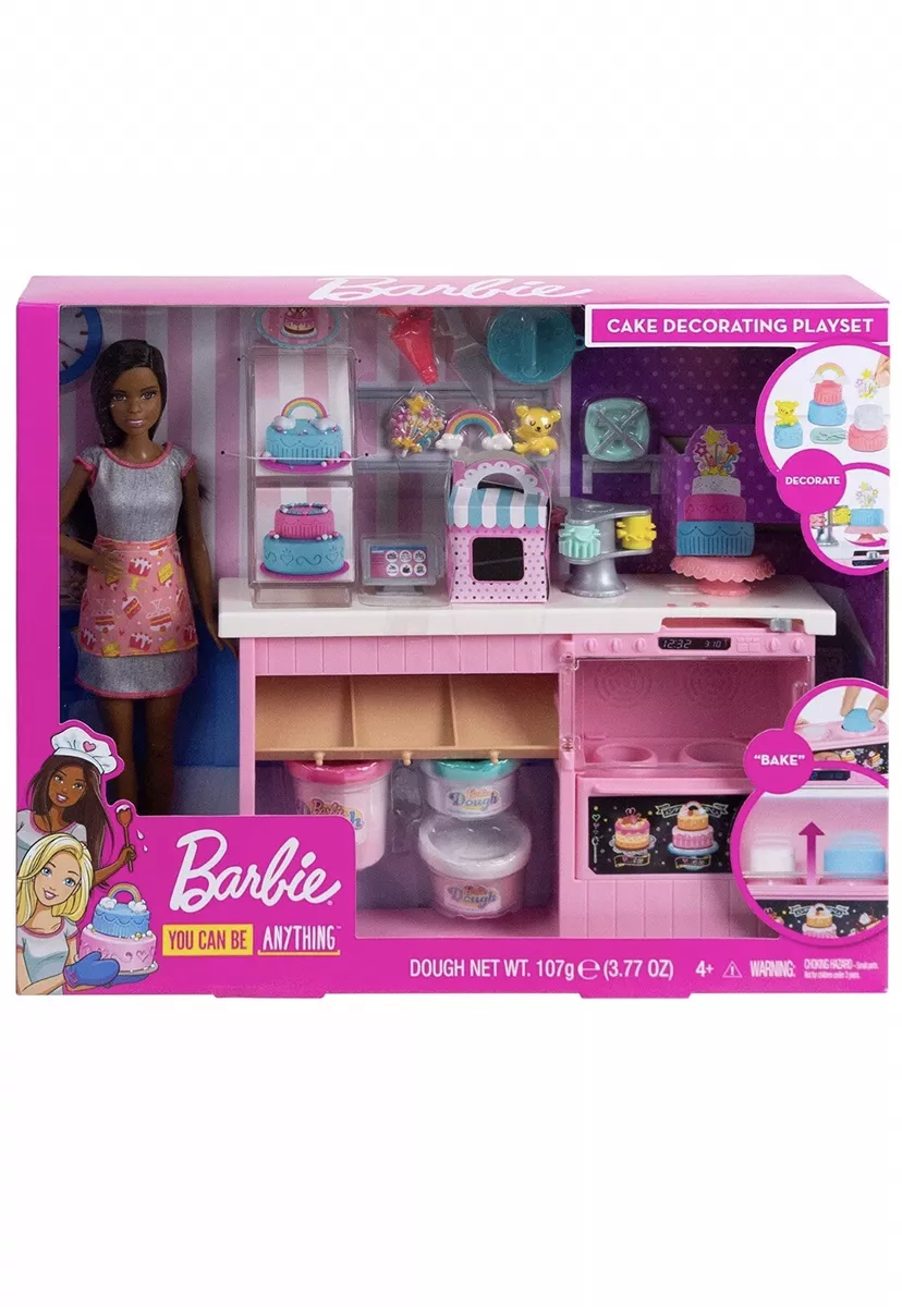 Barbie cake on sale decorating playset
