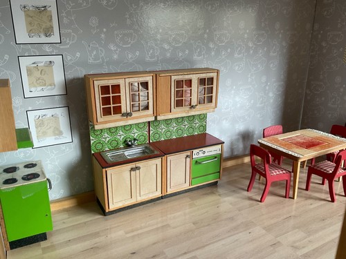 MEUBLES DE MAISON DE POUPÉE - CUISINE ÉQUIPÉE - LUNDBY OF SWEDEN - 1970/1975 - Photo 13/24