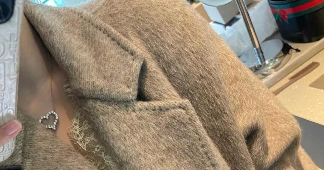 Handmade Luxury Alpaca Wool Blend With Mulberry Silk Long Coat image 8