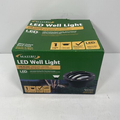 MALIBU Low Voltage LED Well light 4W METAL Black Landscape