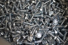  8 - 1/2" Hex Head Sheet Metal Screws Self Tapping Zinc 1060542 Lot of 100
