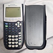 Texas Instruments TI-84 Plus Graphing Calculator 10-Digit LCD Tested w/ battery