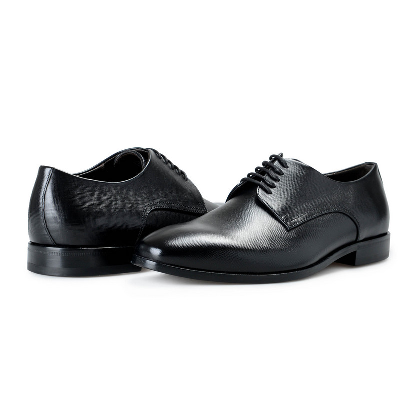Hugo Boss Mens Highline Derby pr1 из черной текстурированной кожи РАЗМЕР 7 35890₽
