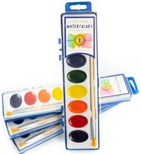 Color Swell Bulk Watercolor Paint Pack 4 Packs, 8 Colors/Pack 