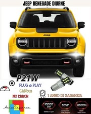 😍😍COPPIA LUCI DIURNE DRL 15 LED P21W BA15S CANBUS❤️❤JEEP RENEGADE MY2019 6000K