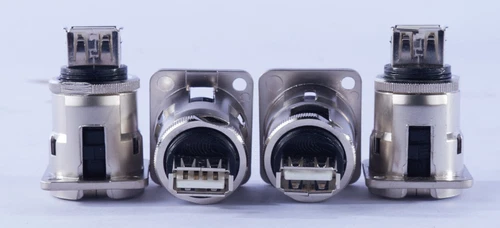 Switchcraft Adapter Connector USB-B Female - USB-A Female  Panel Mount -Lot of 4