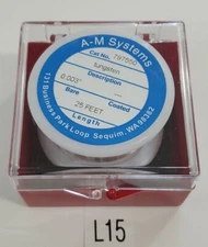 *NEW* A-M Systems 797550 Bare Tungsten Wire 0.003" 25Ft Spool + Warranty! 